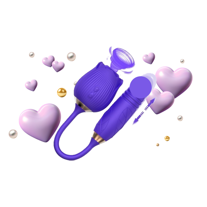 Rose Wellness Vibrator with Dual Functionality
