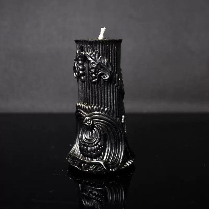 Gilded Drip Column Candle