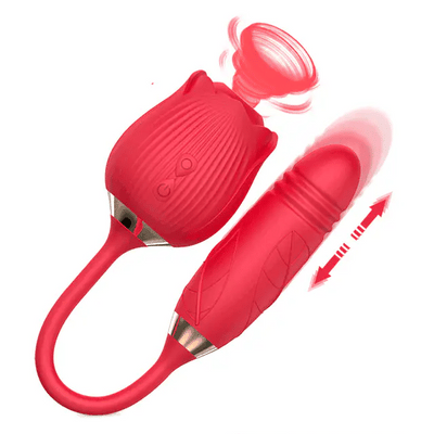 Rose Wellness Vibrator with Dual Functionality